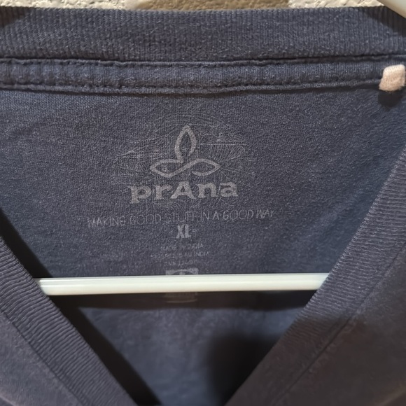 Prana Men’s Blue T-Shirt, Size XL, Gently Used - Picture 3 of 5